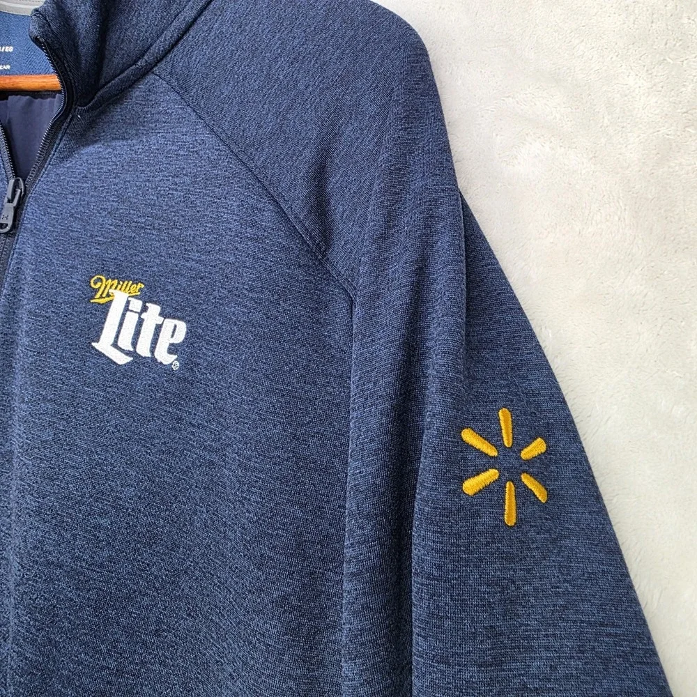 Under Armour Mens XL Cold Gear 1/4 Zip Pullover Blue Miller Light/ Walmart Spark